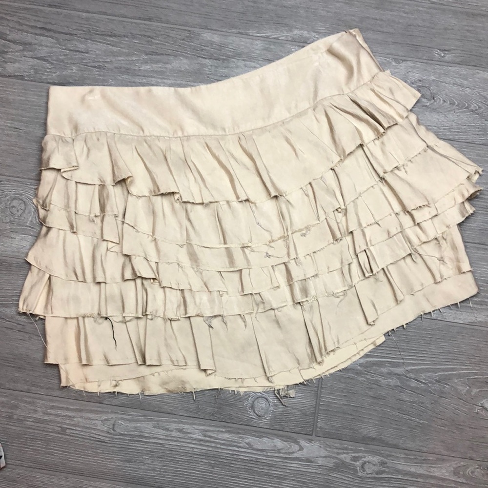 Express frayed skirt